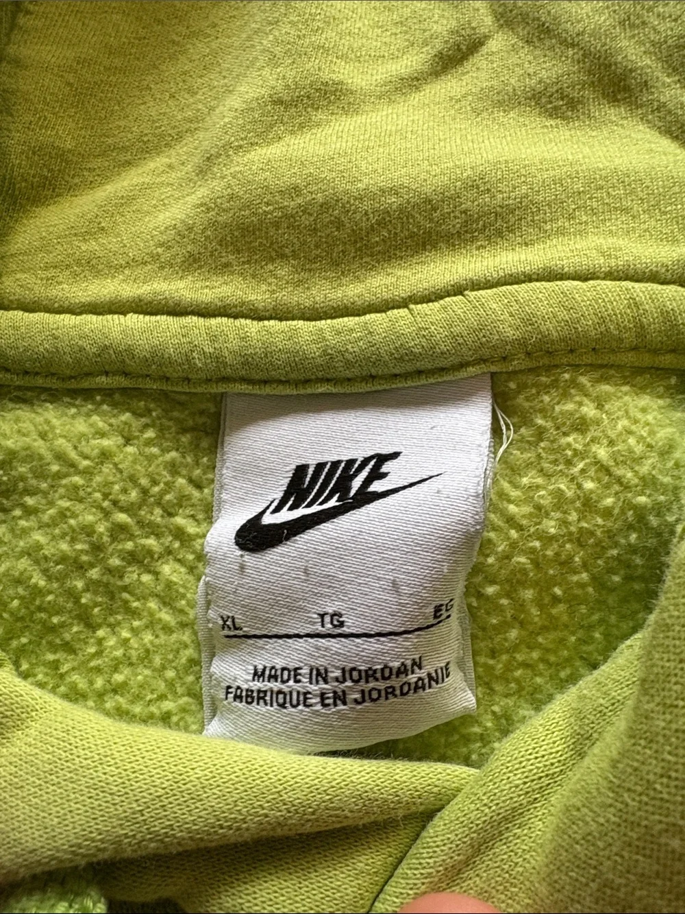 Nike Lime Green Pullover Hoodie